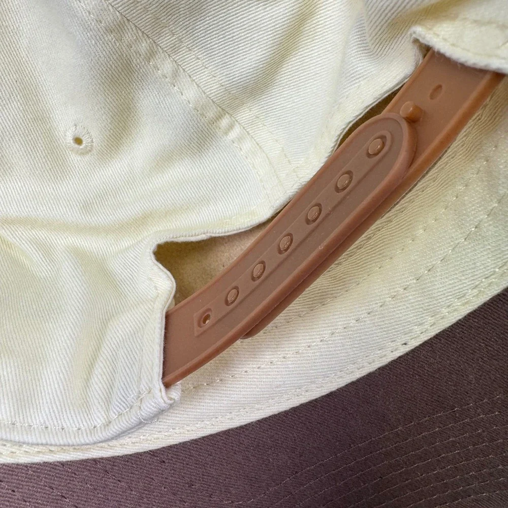 Paris City Hat American‎ Needle Cream Brown Two Tone Arch Logo Snapback Cap